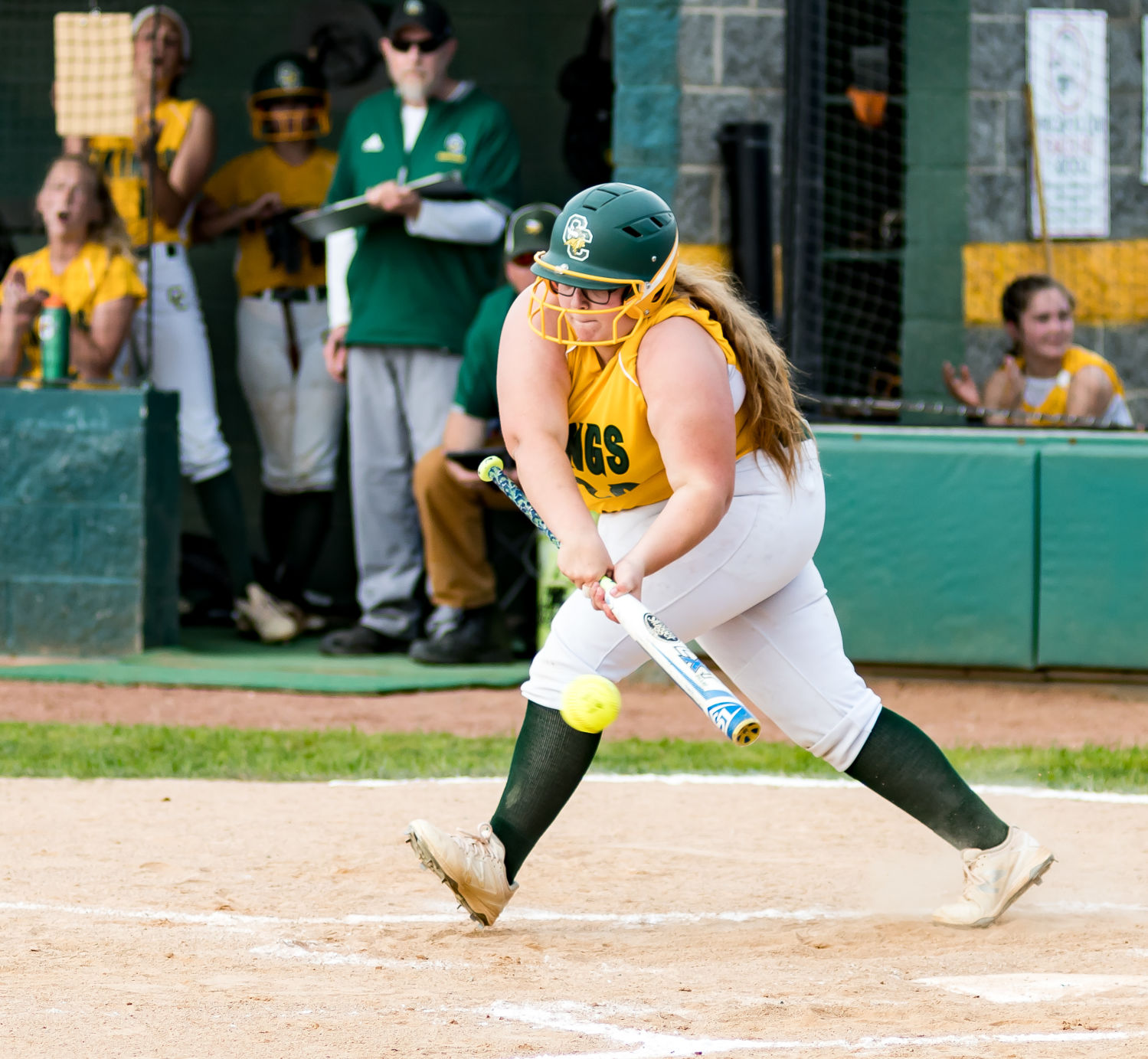 Friday night softball action